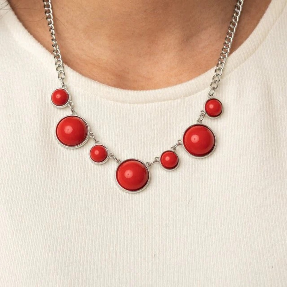Prismatically POP-tastic Red Necklace